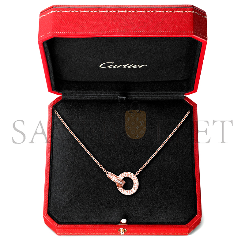 CARTIER LOVE NECKLACE, PAVED B7224528
